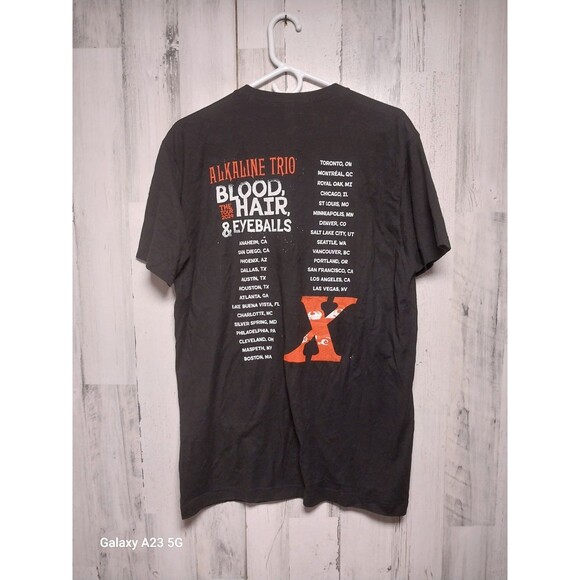 Alkaline Trio Mens XL 2024 Tour Shirt Blood, Hair & Eyeballs Concert - Picture 6 of 7